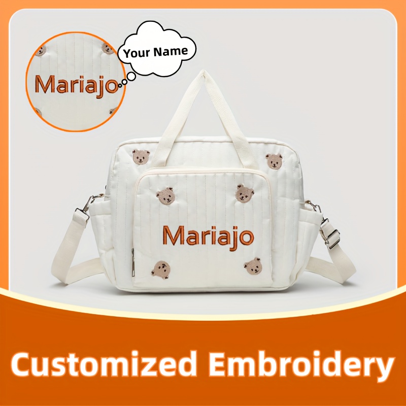 Embroidery Fonts - Torba podróżna typu duffle z wzorem