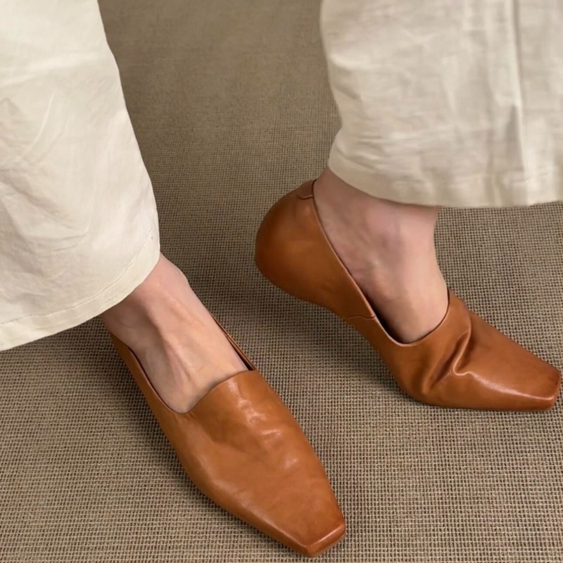 Embroidery Flat Shoes - Retro płaskie mokasyny damskie wsuwane w