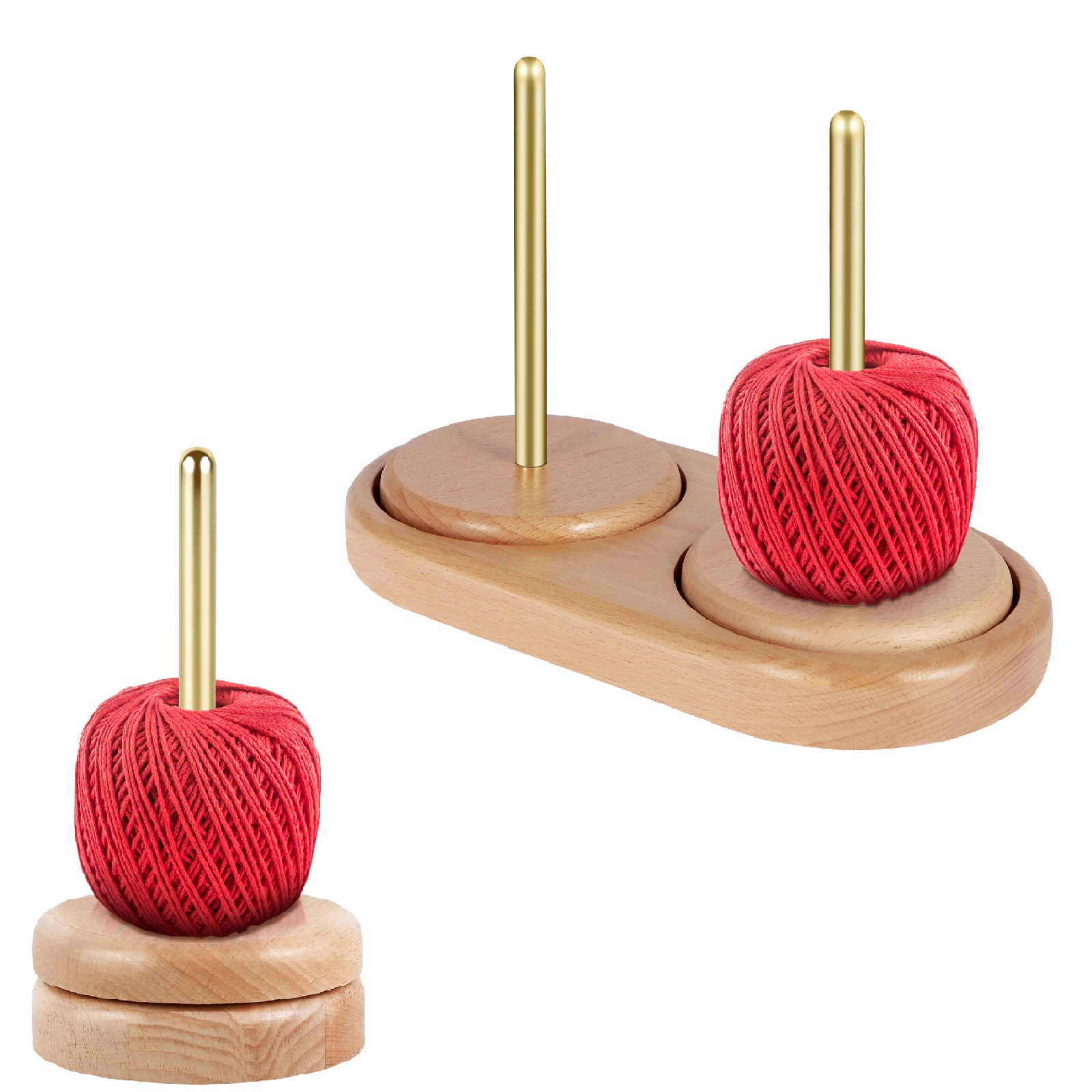 Embroidery Yarns - Obrotowy stojak na kłosy włóczki, podajnik