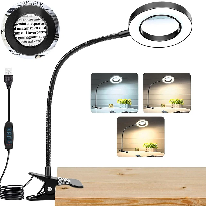 10X Clip On LED Lampka biurkow – Embroidery Fonts recenzja i cena