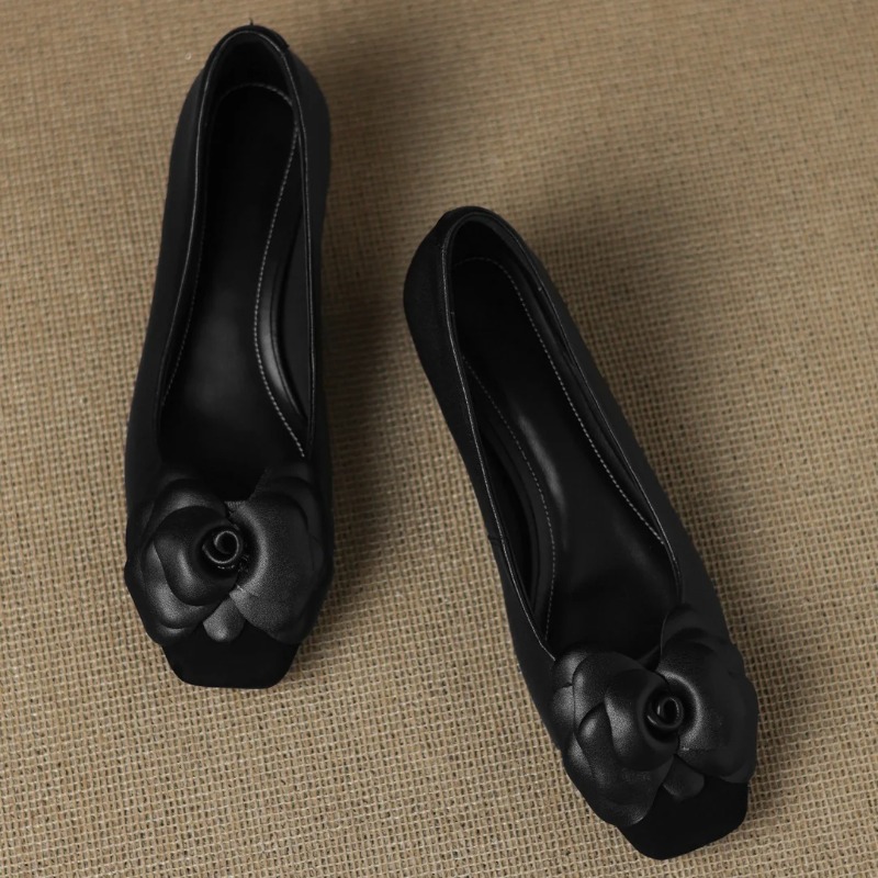 Damskie czółenka plus size 34- – Embroidery Flat Shoes recenzja i cena