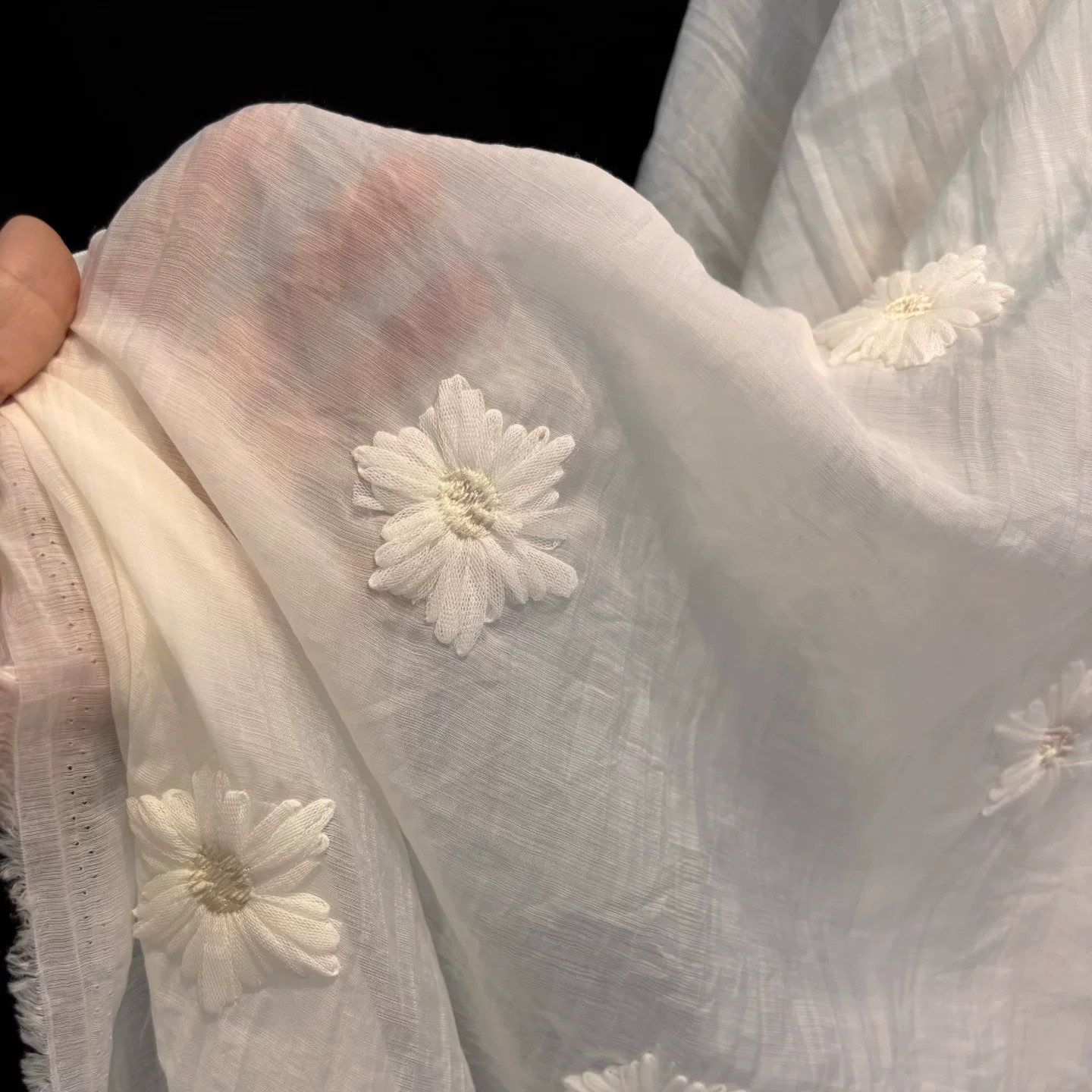 1 jard tkaniny szyfonowej z mi – Embroidery Yarns recenzja i cena
