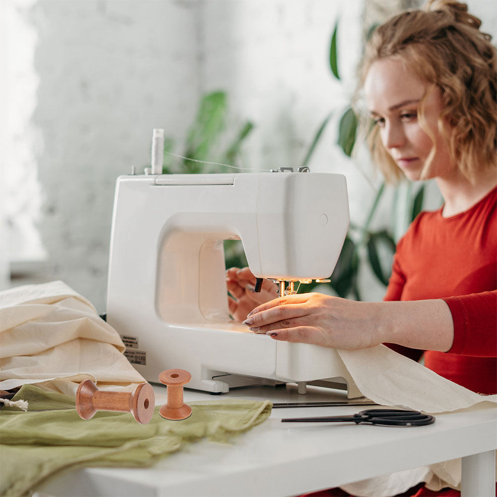 7 szt. drewnianych szpulek na  – Embroidery Yarns recenzja i cena