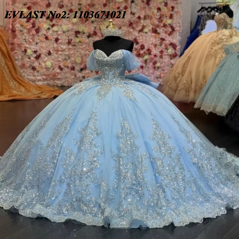EVLAST Sukienka na Quinceañerę – Embroidery Glass Beads recenzja i cena
