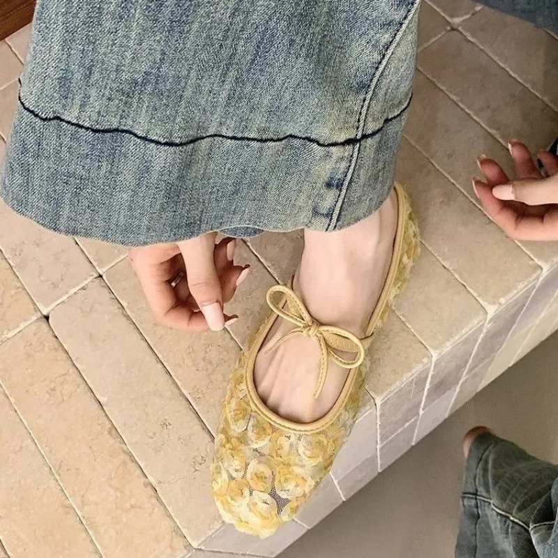 Delikatne Nowe Chińskie Różane – Embroidery Flat Shoes recenzja i cena