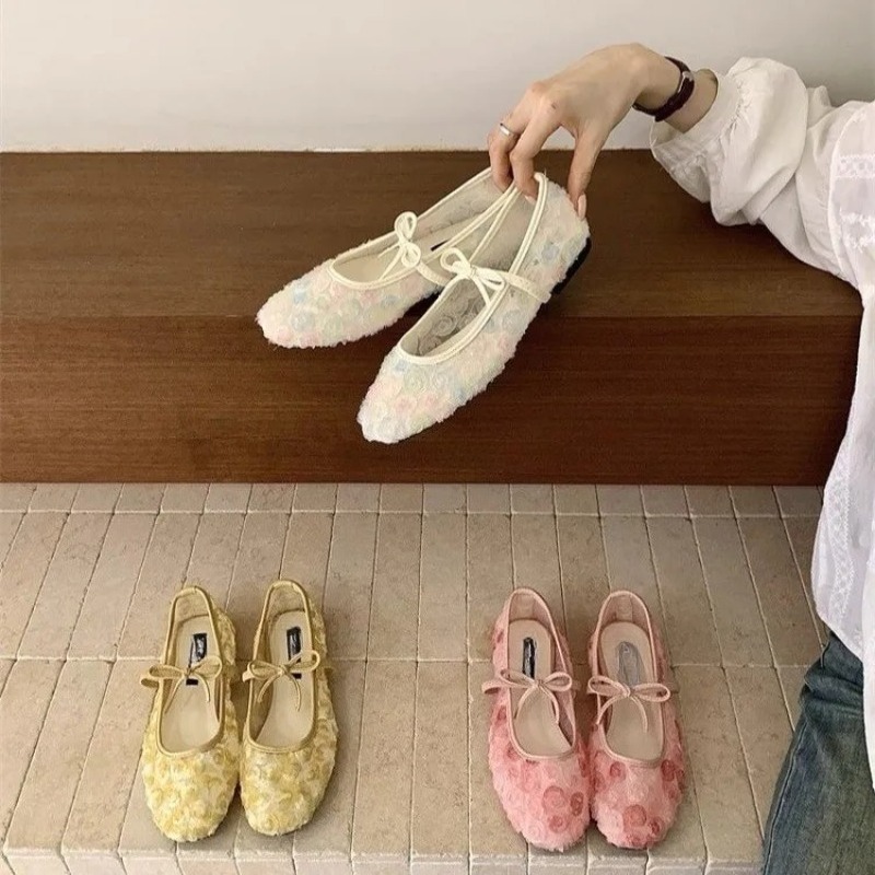Delikatne Nowe Chińskie Różane – Embroidery Flat Shoes recenzja i cena