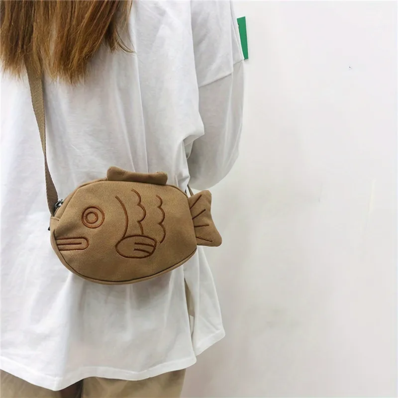 Torba listonoszka z płótna w k – Embroidery Fish recenzja i cena
