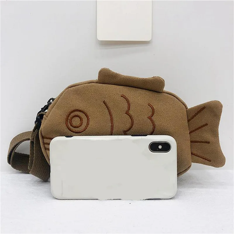 Torba listonoszka z płótna w k – Embroidery Fish recenzja i cena